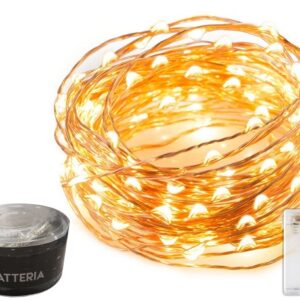 Stringa 40 LED 4mt Luce Fredda a Batteria